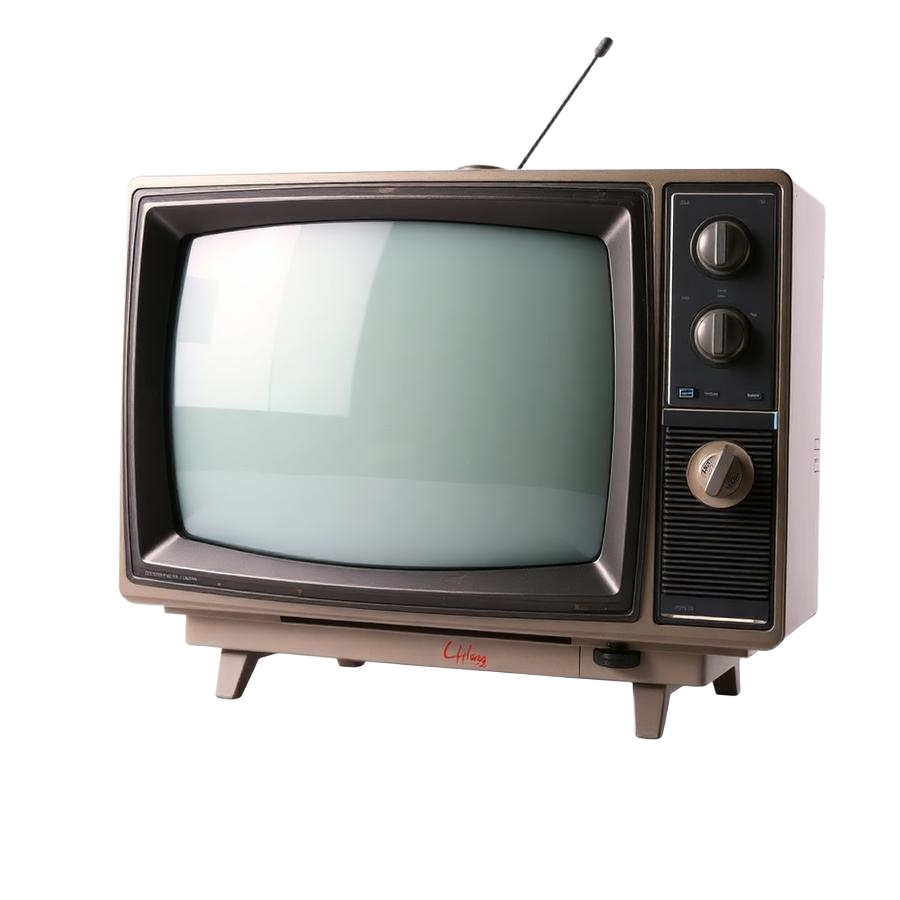 an old CRT television waiting to be smashed